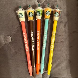 5 Starbucks Pens